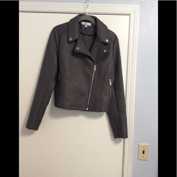New York & Company Jackets & Blazers - Faux Leather Moto Jacket